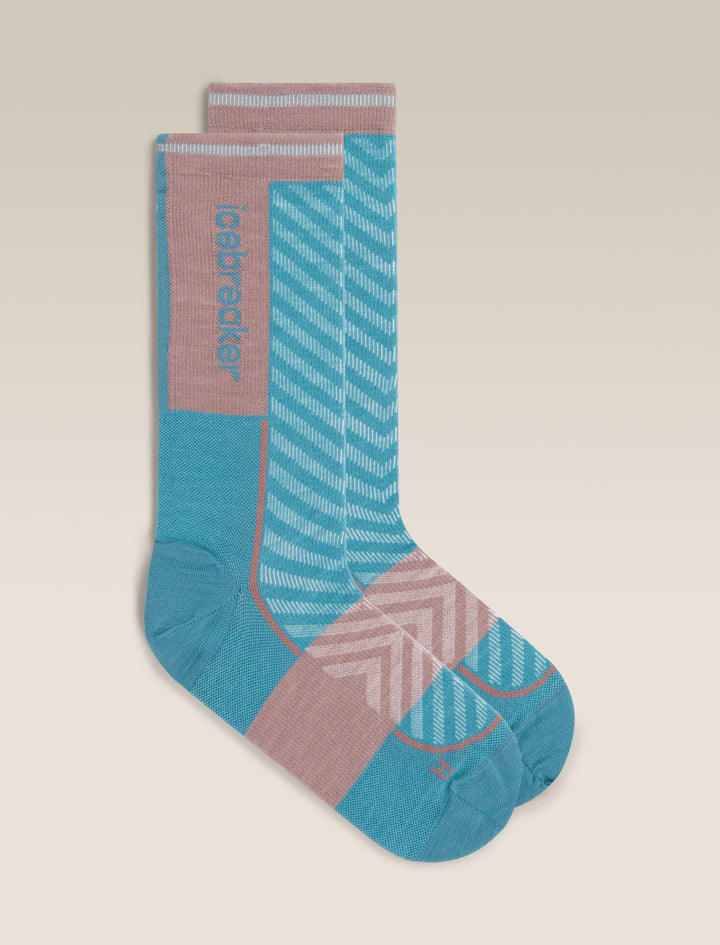 Womens Merino Blend Run+ Ultralight Crew Socks Topaz/Summit 0A56VM