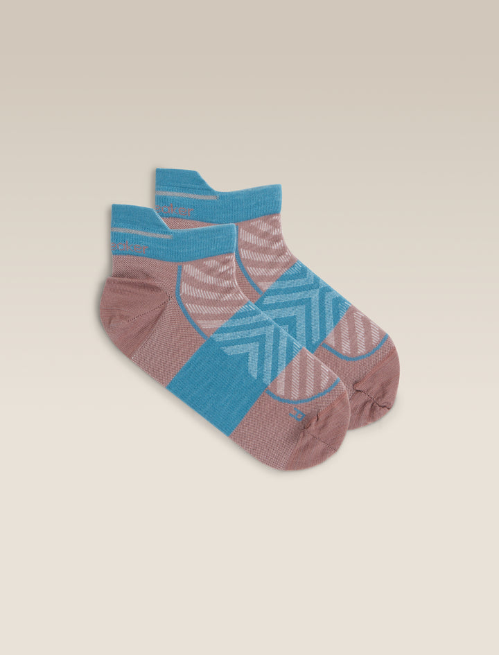 Womens  Merino Run+ Ultralight Micro Socks Summit/Topaz 0A56VJ