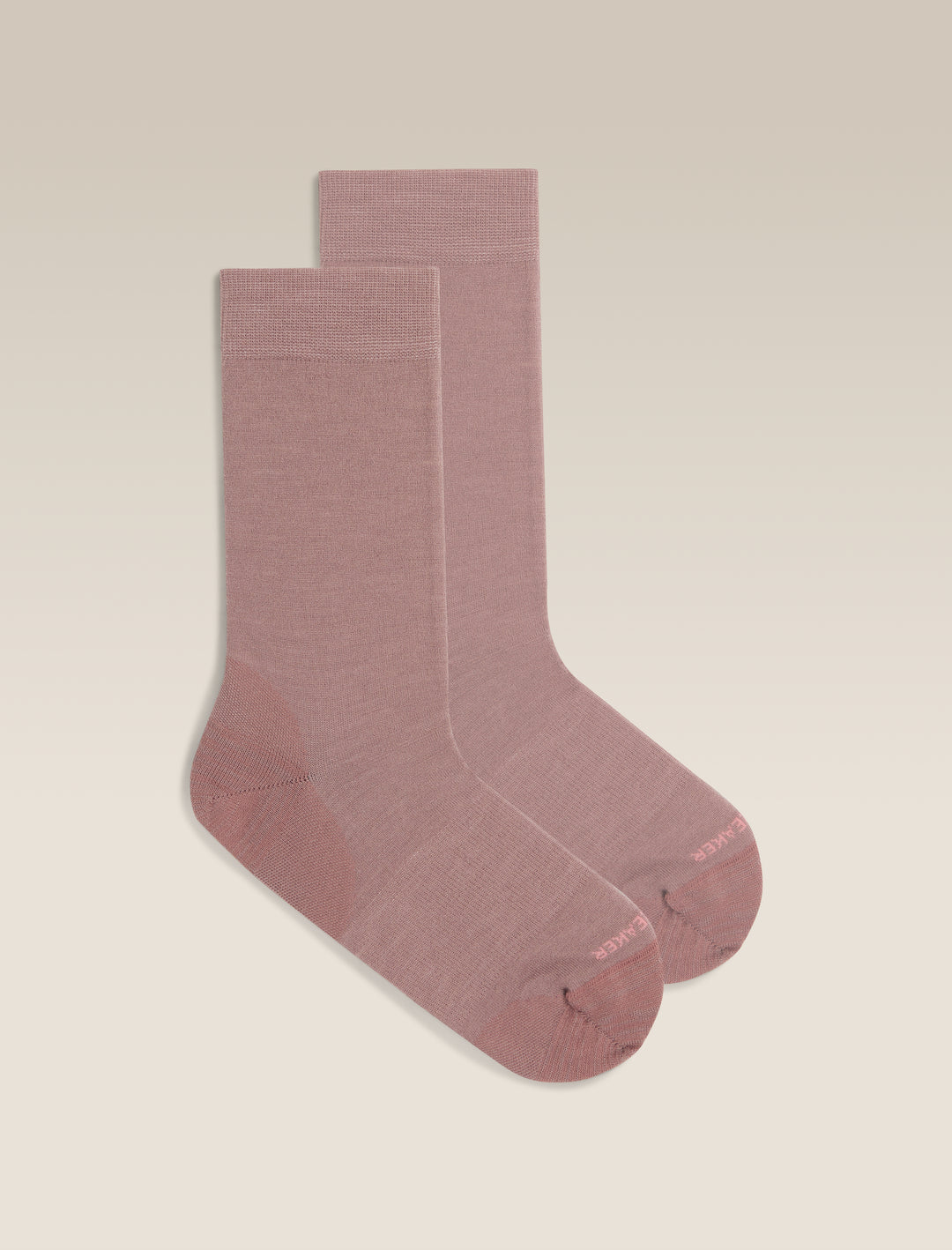 Womens Merino Lifestyle Fine Gauge Crew Socks Summit/ Acid Pink 105253