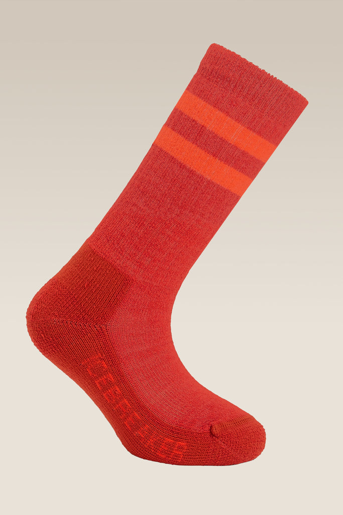 Kids' Merino Blend Hike Light Crew Socks Agate/Fervid ND06