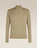 Mens 200 Merino Fine Ace Long Sleeve Half Zip Flagstone 0A5767