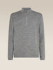 Mens Merino Anniversary Original Long Sleeve Half Zip Metro Heather 0A579D