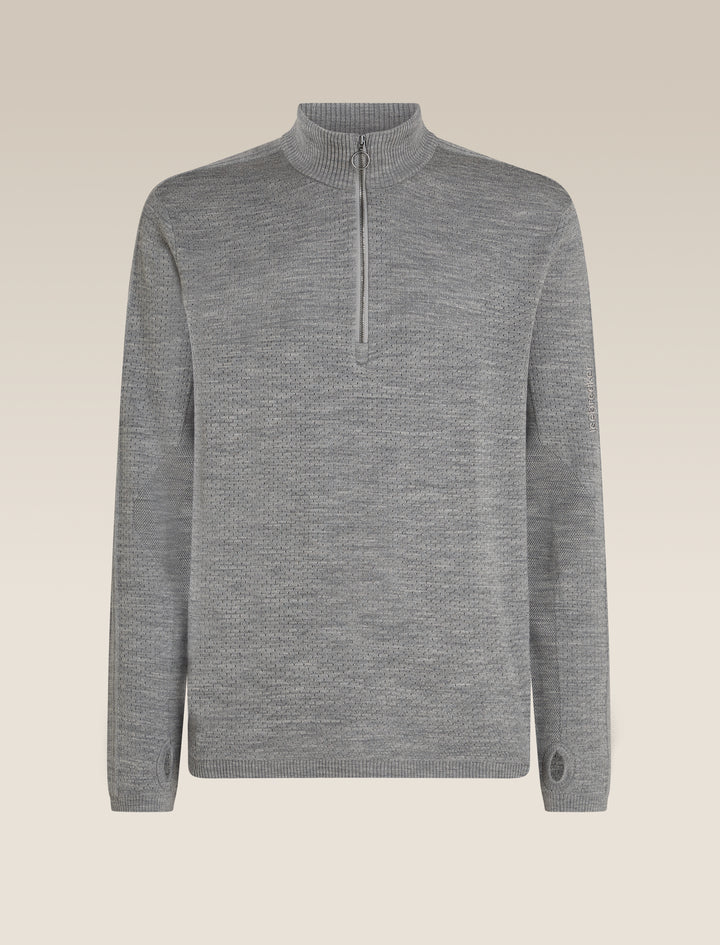 Mens Merino Anniversary Original Long Sleeve Half Zip Metro Heather 0A579D