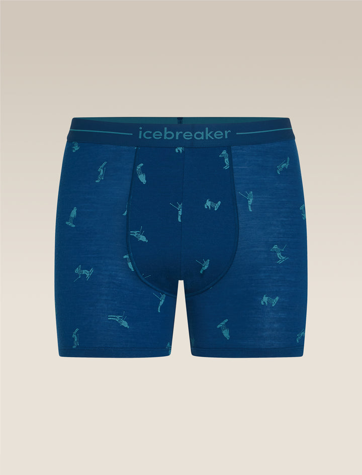 Mens Merino 150 Anatomica Boxers Snow Day Atlantis 0A5734