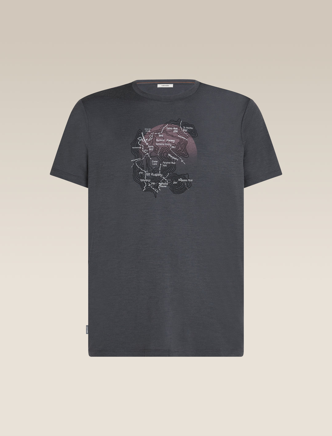 Mens Merino 150 Tech Lite SS Tee Ruapehu Round Obsidian 0A57BT