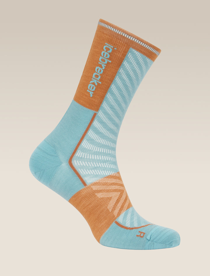 Mens Merino Blend Run+ Ultralight Crew Socks Hydro/Trail 0A56VL