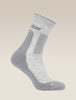 Mens Merino Hike+ Medium Crew Socks Blizzard Heather/Alloy 0A578M