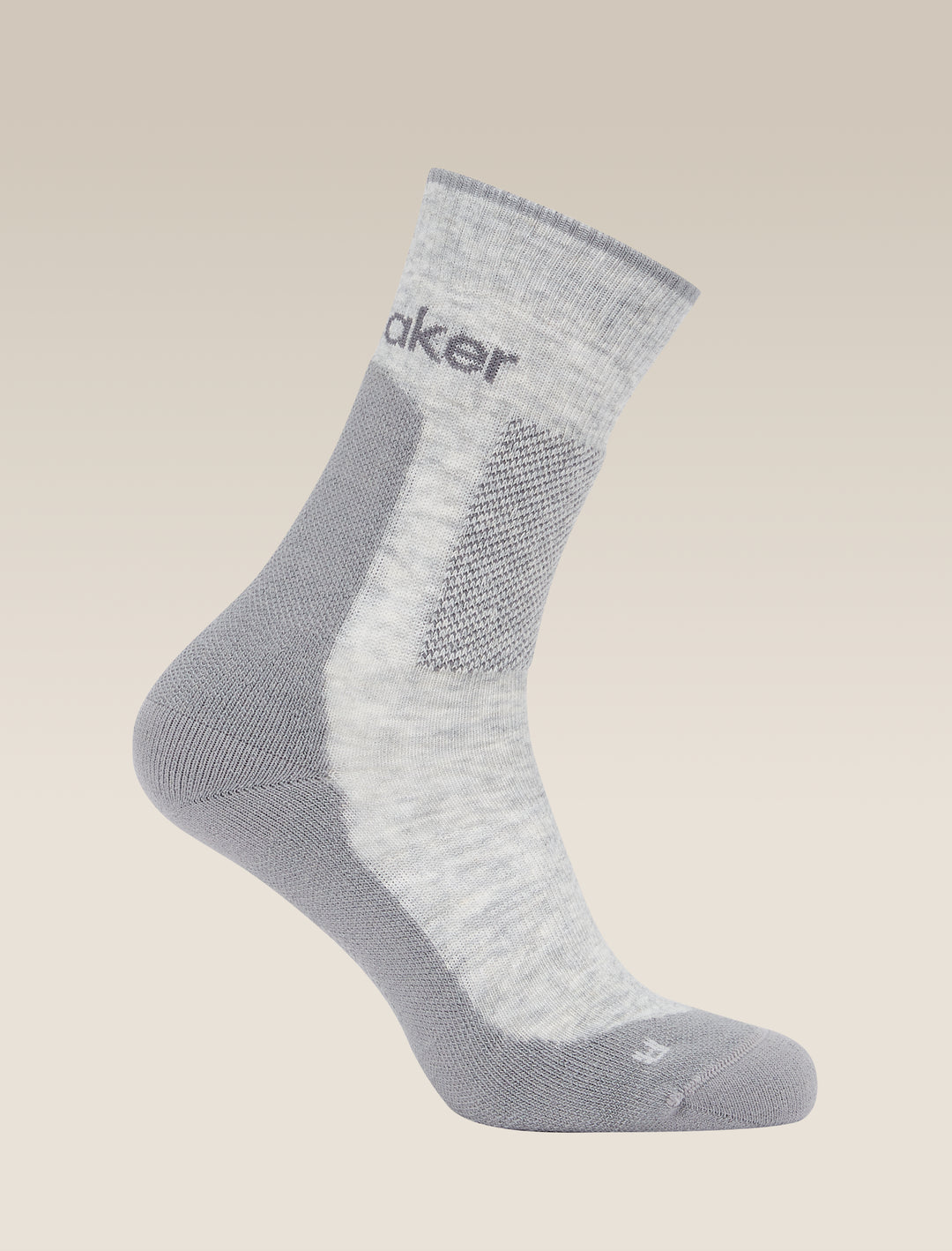 Mens Merino Hike+ Medium Crew Socks Blizzard Heather/Alloy 0A578M