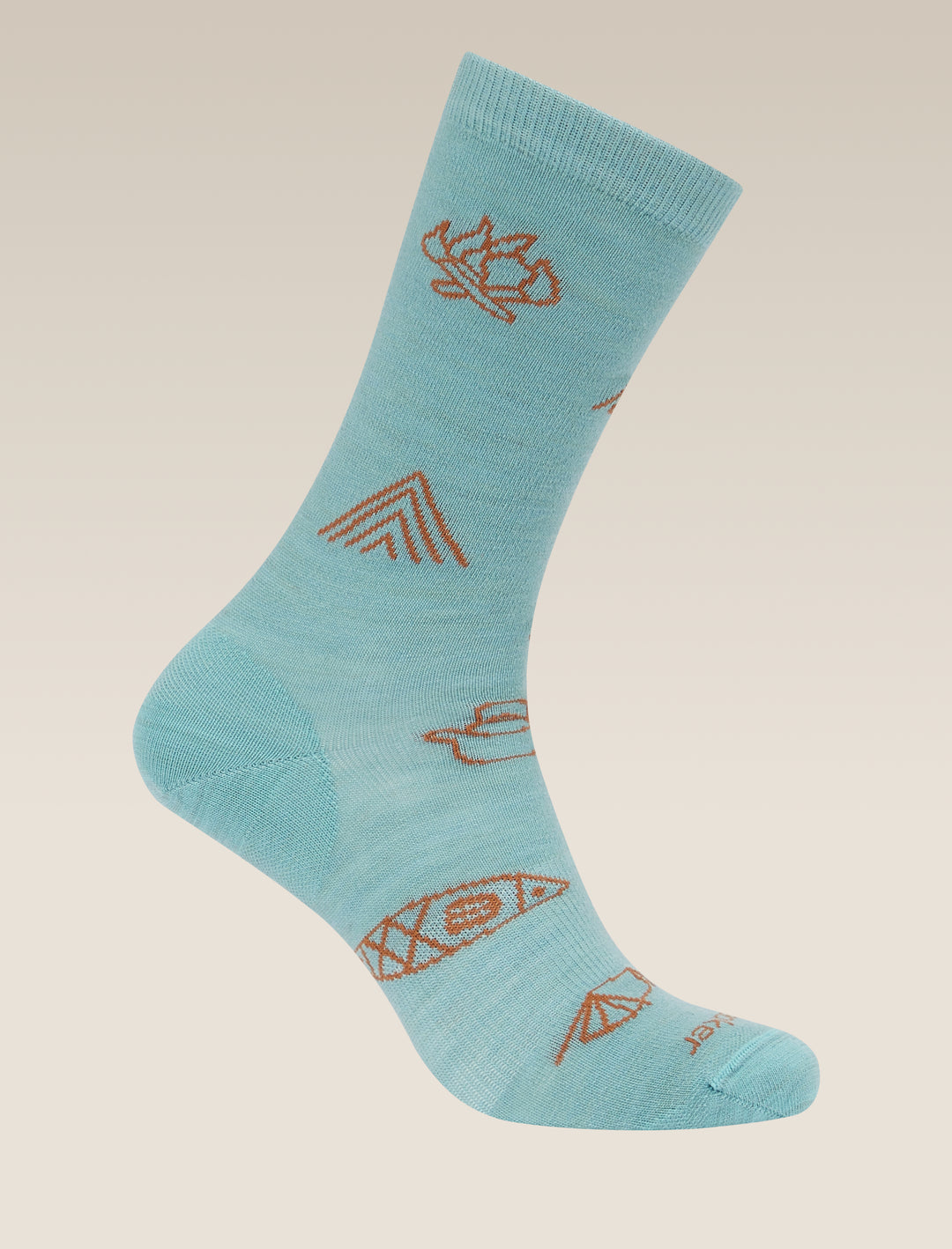 Mens Merino Lifestyle Ultralight Crew Socks Camp Essentials Hydro/Trail 0A574E
