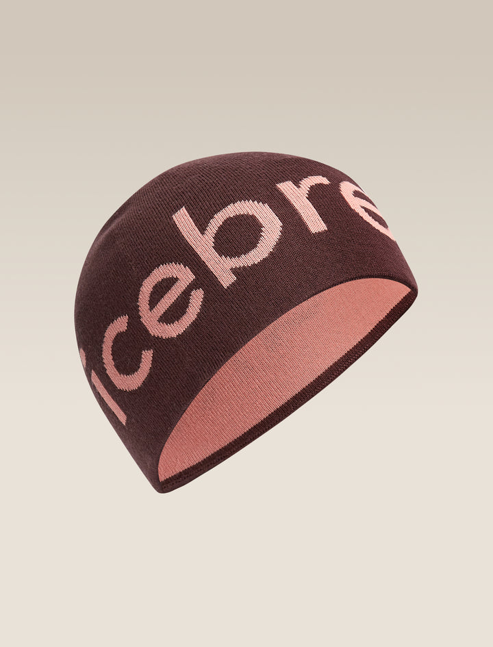 Adult Unisex Merino Icebreaker Beanie Java/Acid Pink  0A56SJ