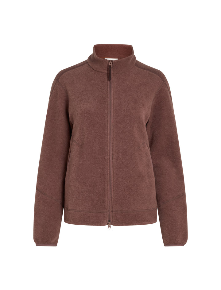 Womens Merino Blend 800 RealFleece™ Classic Pile LS Zip Carob 0A57B6