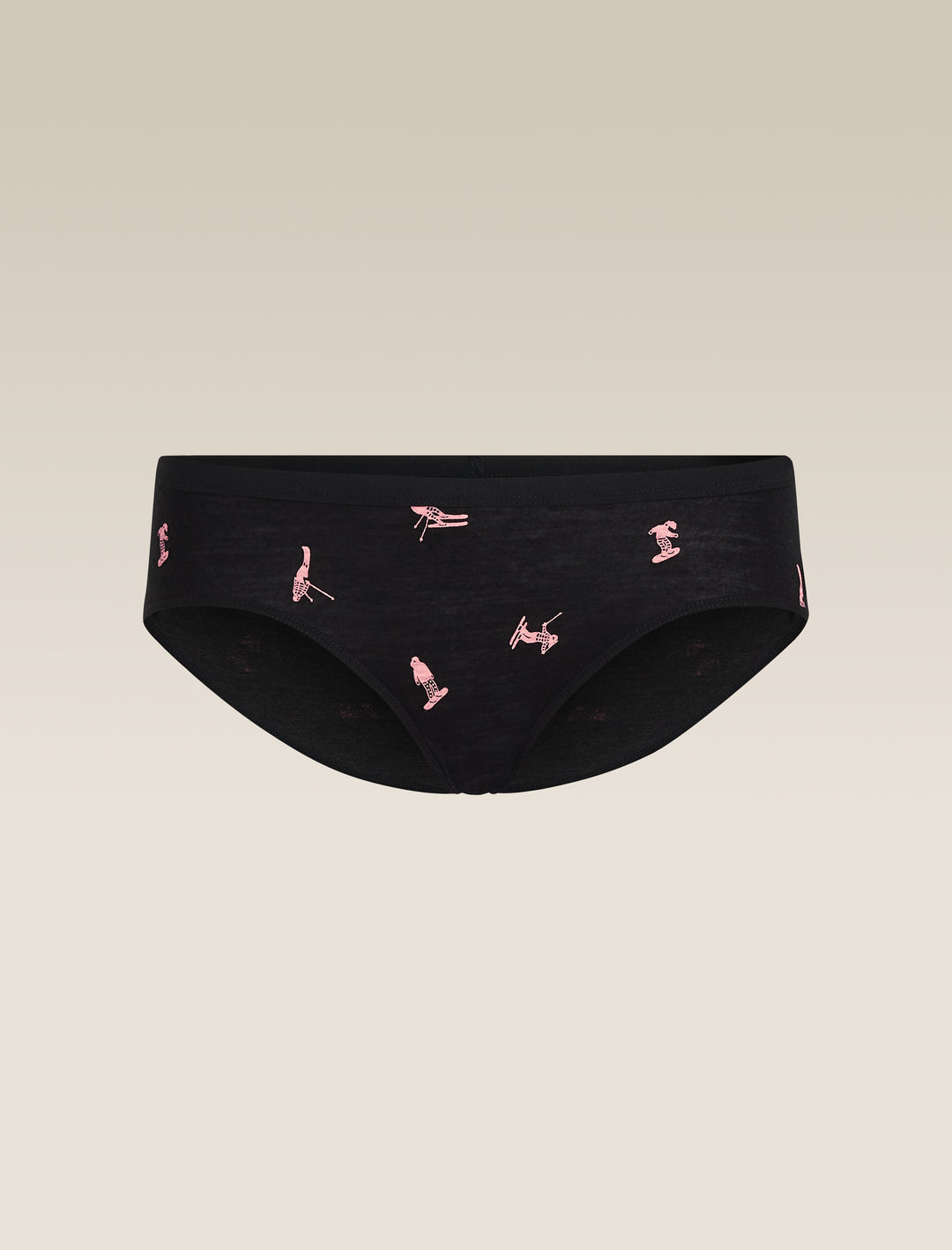 Womens Merino 150 Siren Hipkini Snow Day Black/Acid Pink 0A574Z
