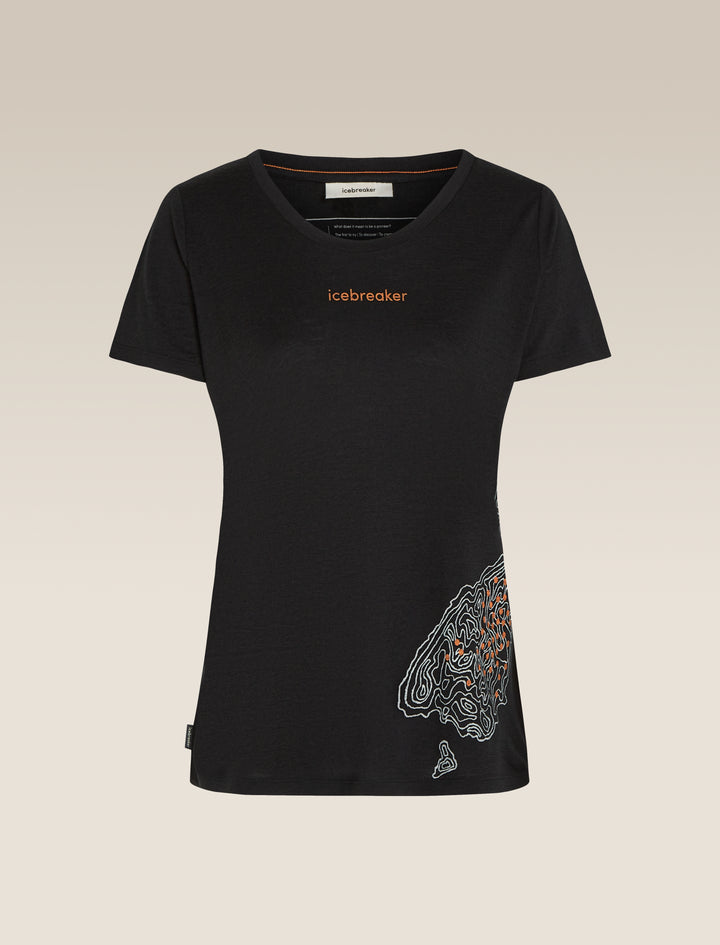 Women Merino 150 Tech Lite SS Scoop Tee 30th Anniversary Black IB0A57C4