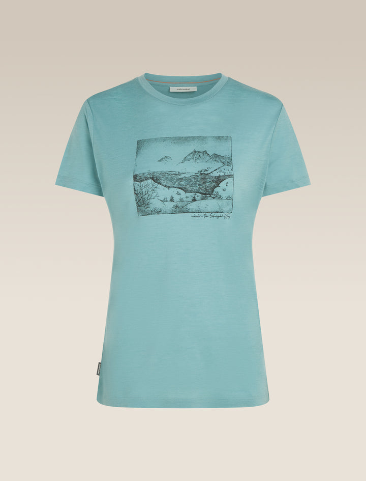 Women Merino 150 Tech Lite SS Tee Terrain  Hydro 0A57CA