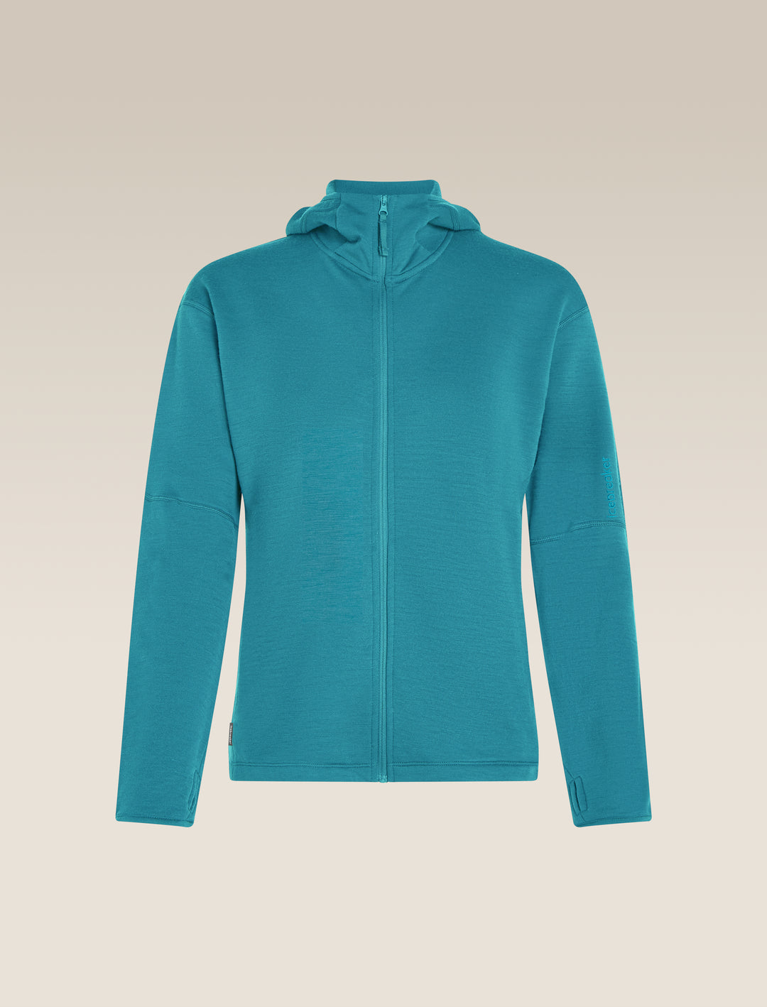 Womens Merino 360 Realfleece™ Elemental Long Sleeve Zip Hoodie Topaz 0A571T