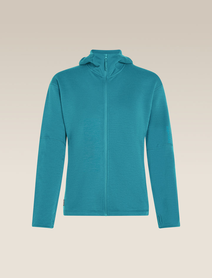 Womens Merino 360 Realfleece™ Elemental Long Sleeve Zip Hoodie Topaz 0A571T