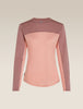 Womens Merino Blend 125 Cool-Lite™ Sphere L S T-Shirt Colour Block Blush/Summit 0A571L