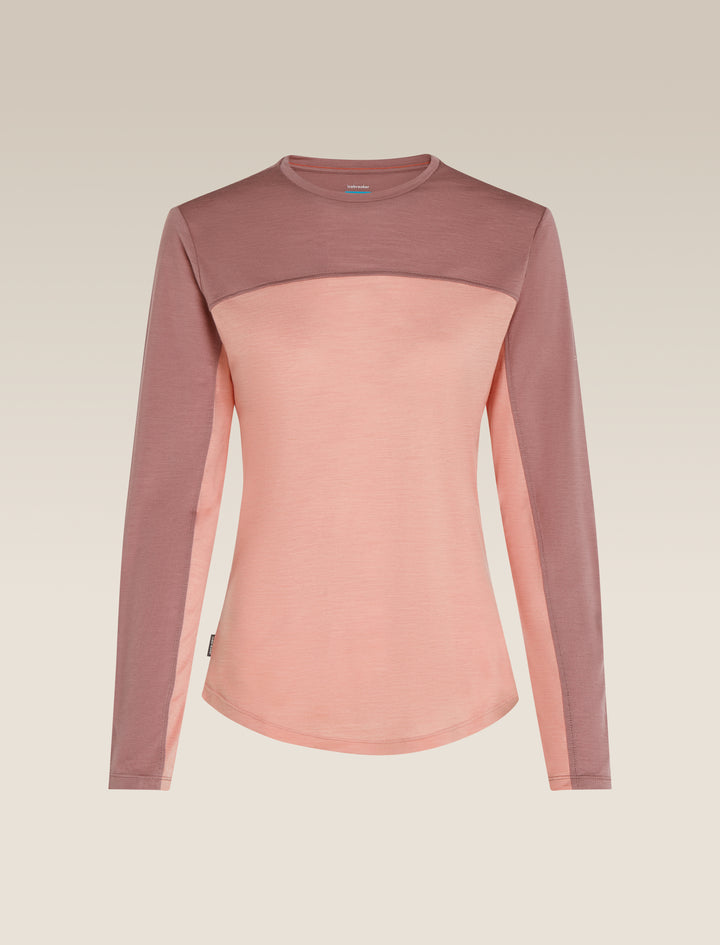 Womens Merino Blend 125 Cool-Lite™ Sphere L S T-Shirt Colour Block Blush/Summit 0A571L
