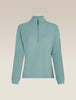 Womens 260 Waffle Knit Wander LLS  1/2 Zip Top Hydro 0A577V