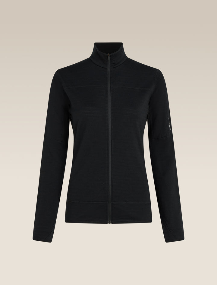 Women Merino Blend 300 RealFleece™ Descender LS Zip Black 0A57CR