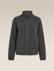 Womens Merino Blend 800 RealFleece™ Classic Pile LS Zip Obsidian 0A57B6