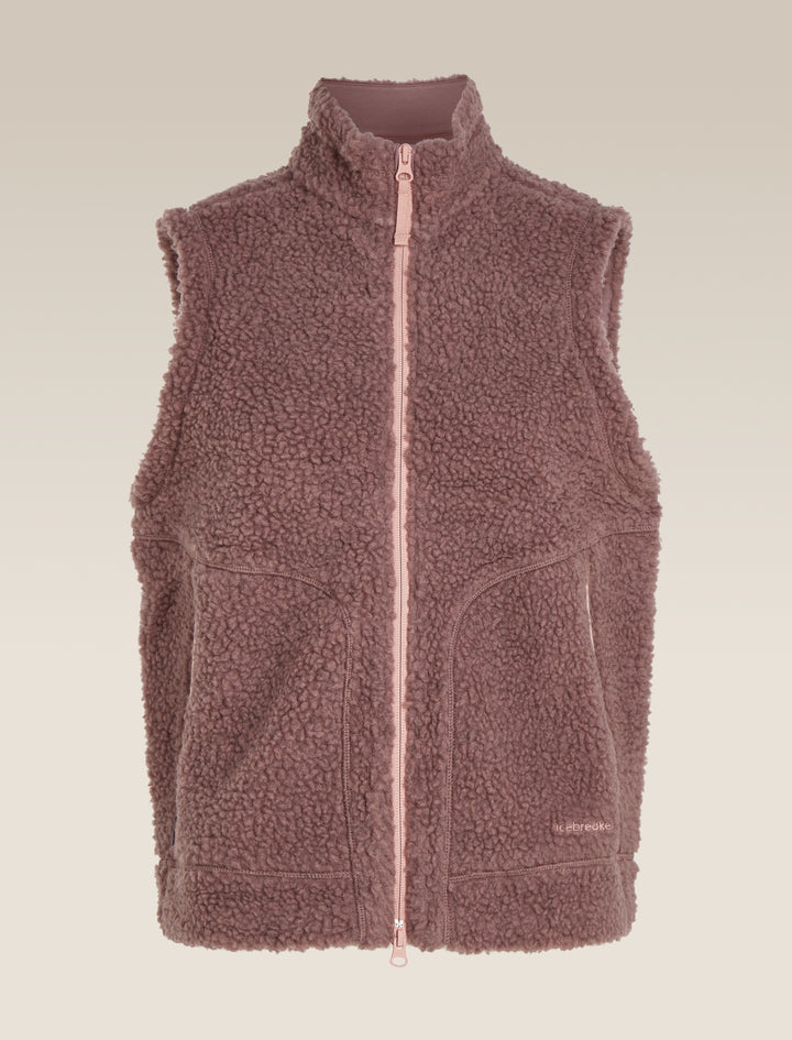 Women Merino Blend 960 RealFleece™ High Pile Vest   Summit Dark Heather/Blush  0A57AZ
