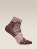 Womens Merino Blend Run+ Ultralight Mini Socks Java/Summit 0A56VK