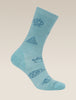 Womens Merino Lifestyle Ultralight Crew Socks Camp Essential Hydro/Topaz 0A574D
