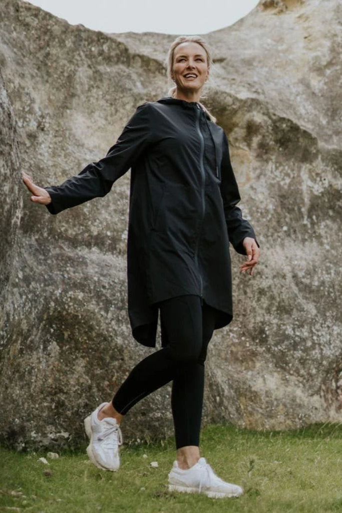 Womens Georgie Rain Coat -Black