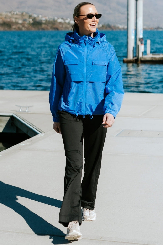 Womens Windbreaker Jacket Gracie Dazzling Blue