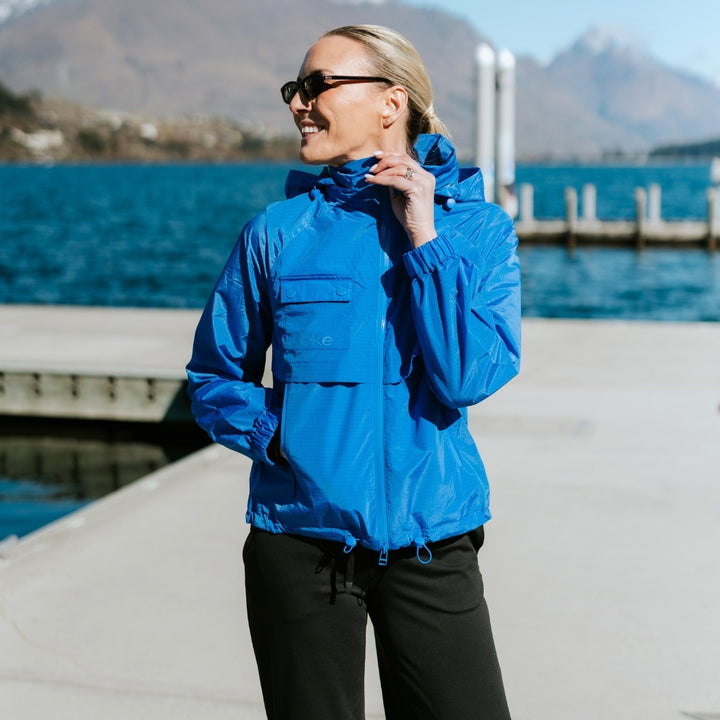 Womens Windbreaker Jacket Gracie Dazzling Blue