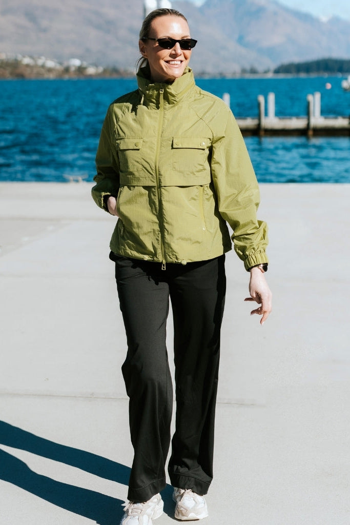 Womens Windbreaker Jacket Gracie Avocado