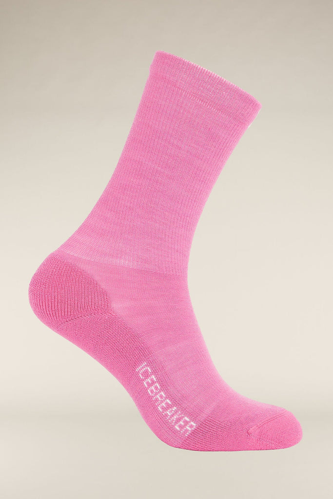 Womens Merino Lifestyle Light Crew Socks Pop/Snow IBN313