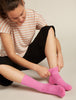 Womens Merino Lifestyle Light Crew Socks Pop/Snow IBN313