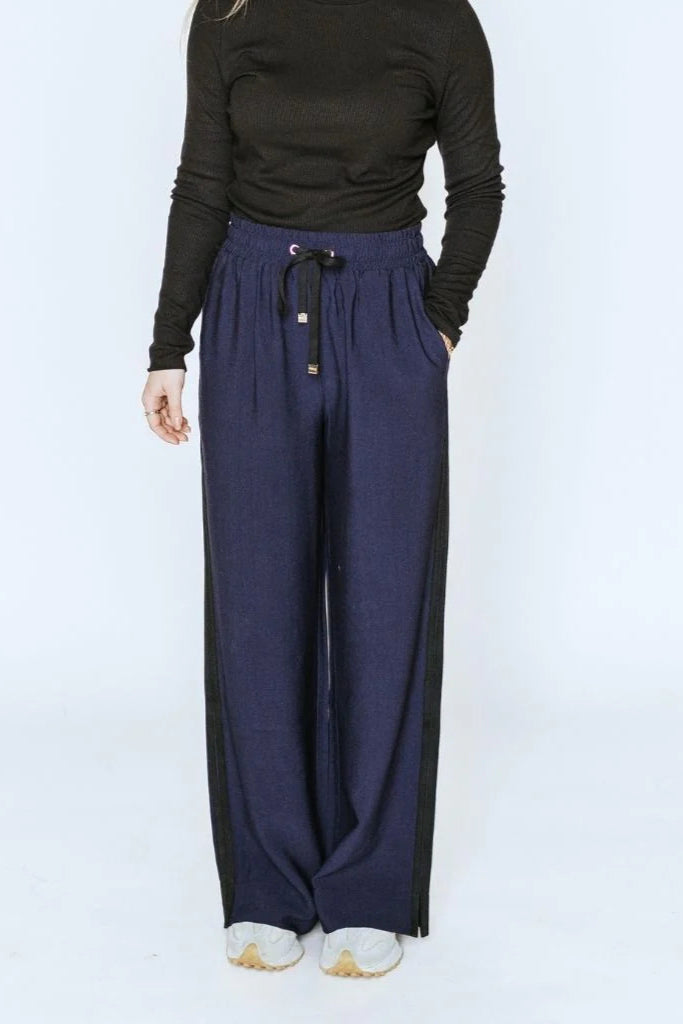 Indiana Women's Wide Leg Pants - Navy/Black