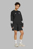 Womens Black Ferns 3-Stripes Sweatshirt JM2809