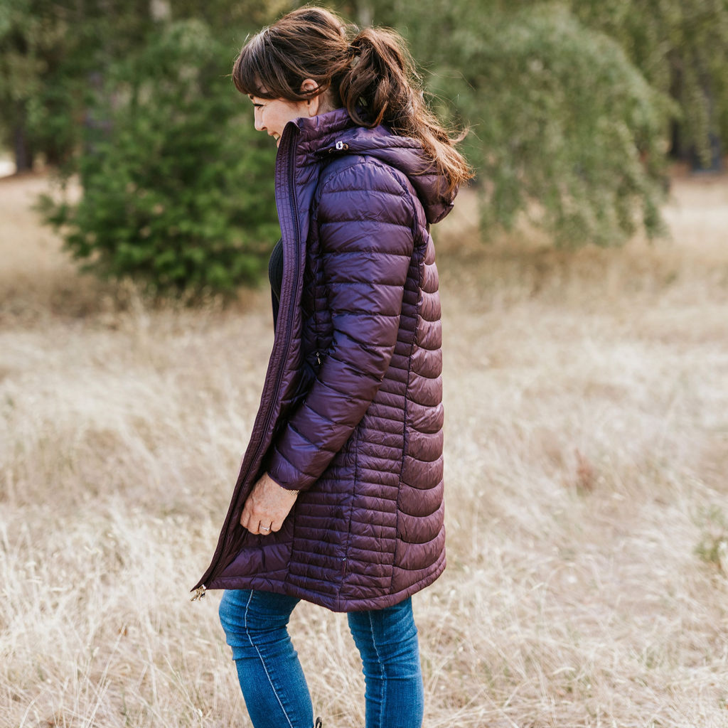 Womens Judy Packable Coat - Midnight Plum