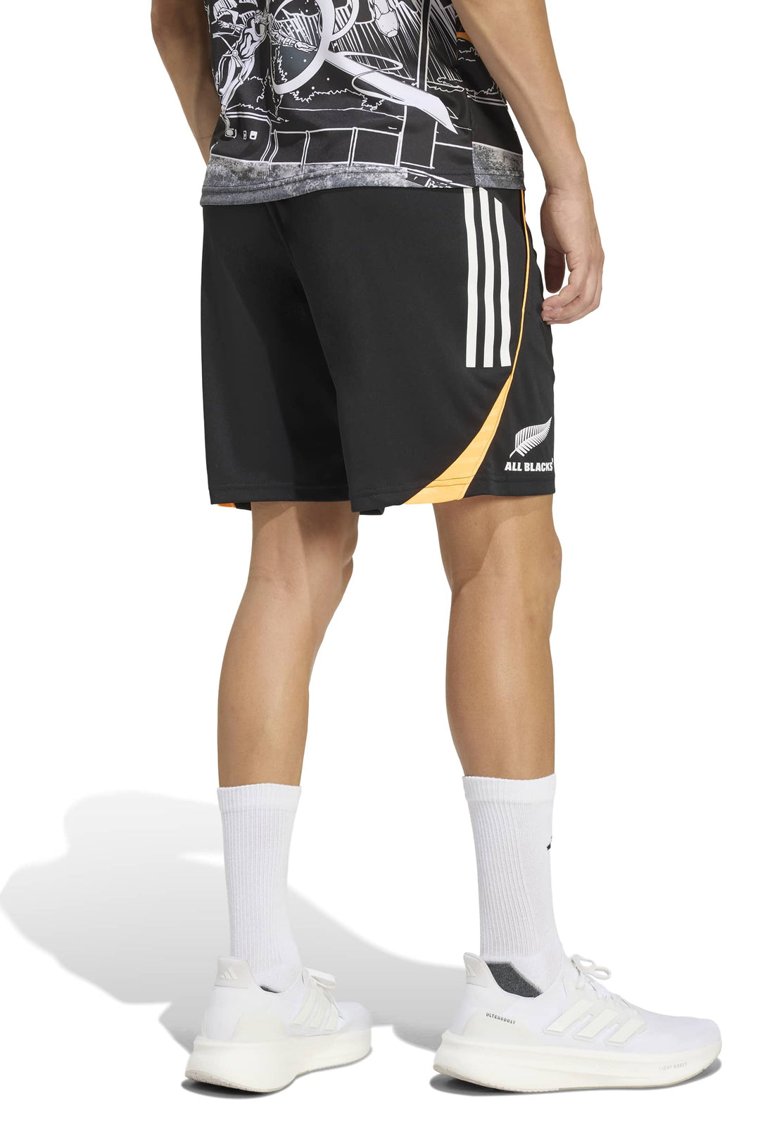 All Black Gym Short Black JV9963