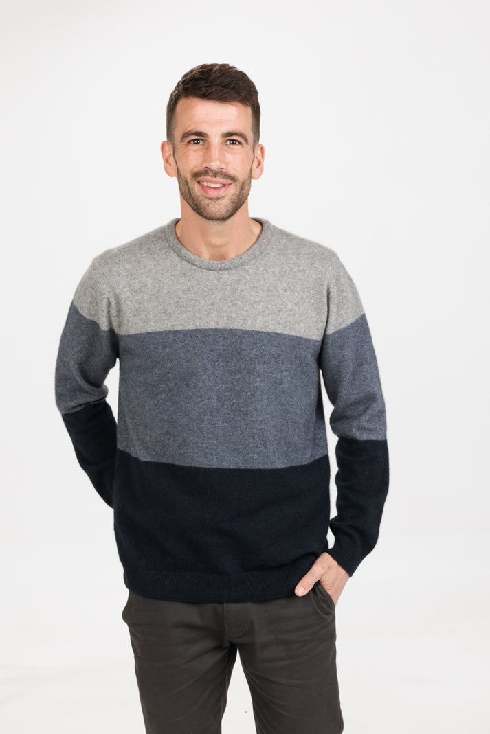 Mens Colourblock Sweater