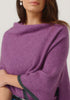 Womens Two Tone Poncho  Lilac/Slate 1623