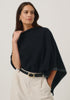 Womens Two Tone Poncho Jet/Slate 1623