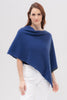 Womens Two Tone Poncho Lapis/Slate 1623