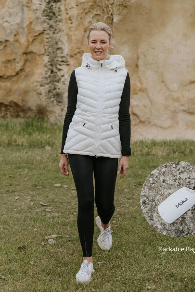Womens Mary Claire Vest - Cream