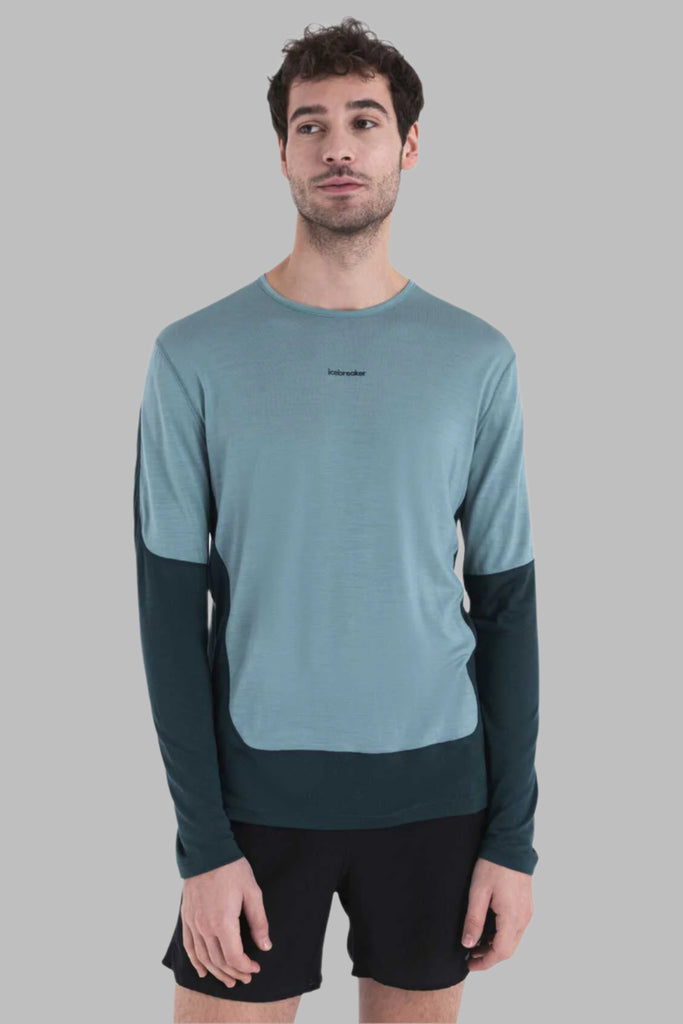 Mens 125 ZoneKnit™ Merino Blend Energy Wind Long Sleeve Tee