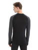 Mens 125 Zoneknit LS Crewe Thermal Jet Heather  A56H3
