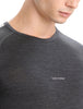Mens 125 Zoneknit LS Crewe Thermal Jet Heather  A56H3