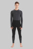 Mens 125 ZoneKnit™ Merino Blend Thermal Leggings Black/Jet Heather 0A56H5