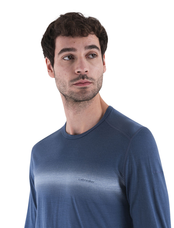 Mens Merino 200 Oasis LS Crewe Thermal Top Horizon Light