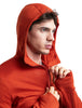 Mens Merino 260 Quantum IV LS Zip Hoodie Molten 0A56W2