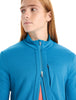 Mens Merino Quantum III Long Sleeve Zip Geo Blue 0A56FP